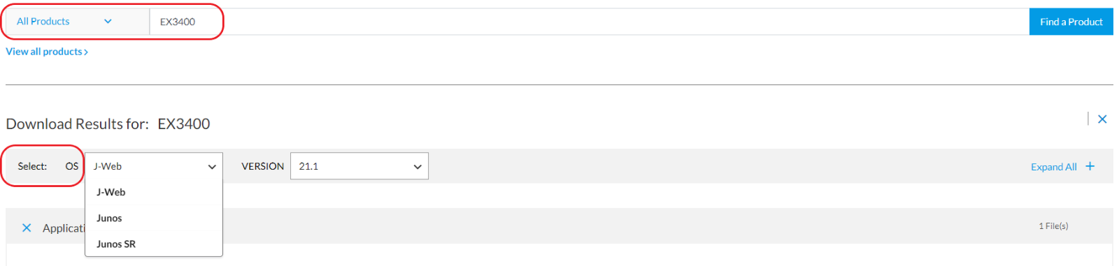 image describing how to select OS